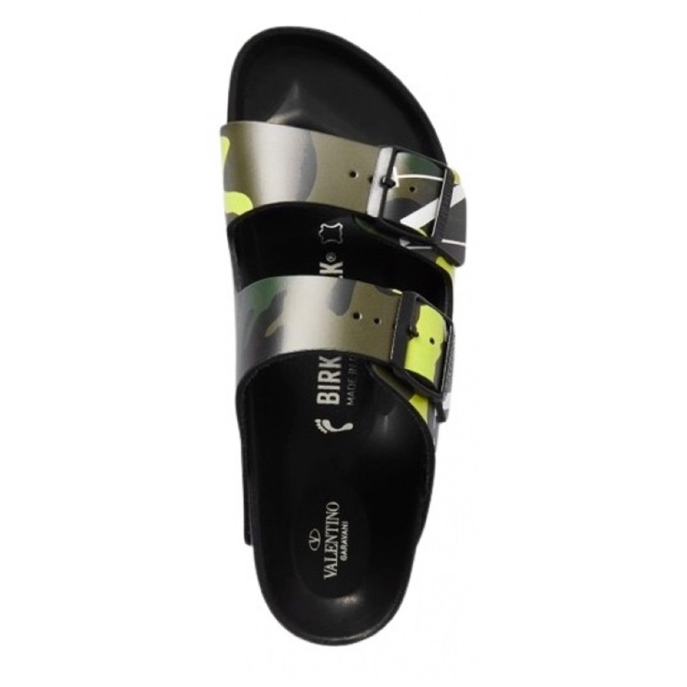 Valentino Black and Green Sandals
